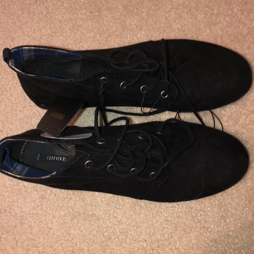 Black Suede Forever 21 Booties